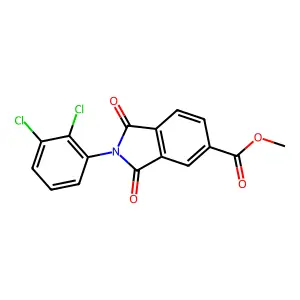 Methyl 2-(2,3-dichlorophenyl)-1,3-dioxoisoindole-5-carboxylate structure
