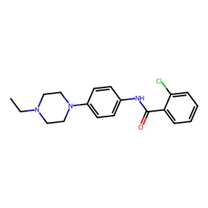 2-chloro-N-[4-(4-ethylpiperazin-1-yl)phenyl]benzamide structure