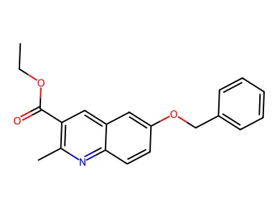 Ethyl 6-(benzyloxy)-2-methylquinoline-3-carboxylate structure