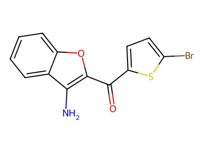 (3-Amino-1-benzofuran-2-yl)-(5-bromothiophen-2-yl)methanone structure