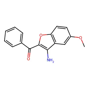 (3-Amino-5-methoxy-benzofuran-2-yl)-phenyl-methanone structure