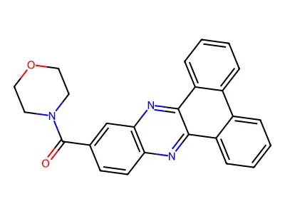 Morpholin-4-yl(phenanthro[9,10-b]quinoxalin-11-yl)methanone structure