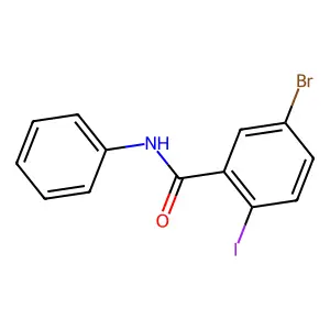 5-bromo-2-iodo-N-phenylbenzamide structure
