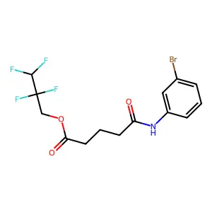 2,2,3,3-Tetrafluoropropyl 5-(3-bromoanilino)-5-oxopentanoate structure