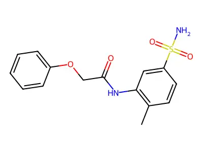 N-(2-methyl-5-sulfamoylphenyl)-2-phenoxyacetamide structure
