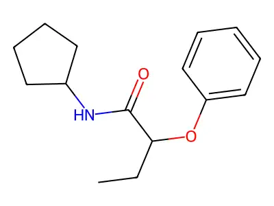 N-cyclopentyl-2-phenoxybutanamide structure