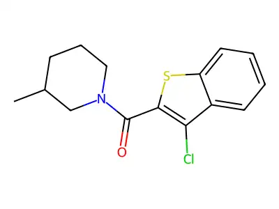 (3-Chloro-1-benzothiophen-2-yl)-(3-methylpiperidin-1-yl)methanone structure