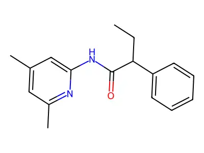 N-(4,6-dimethylpyridin-2-yl)-2-phenylbutanamide structure
