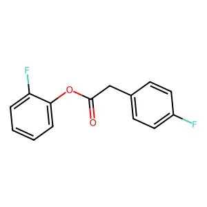 2-Fluorophenyl (4-fluorophenyl)acetate structure