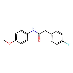2-(4-fluorophenyl)-N-(4-methoxyphenyl)acetamide structure