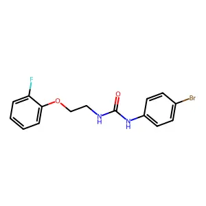 1-(4-Bromophenyl)-3-[2-(2-fluorophenoxy)ethyl]urea structure