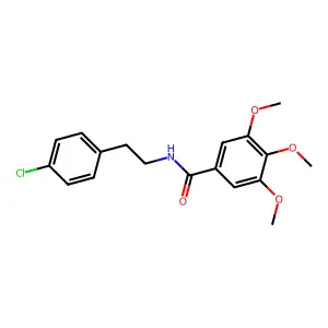 N-[2-(4-chlorophenyl)ethyl]-3,4,5-trimethoxybenzamide structure