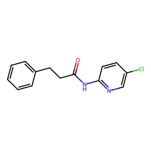 N-(5-chloropyridin-2-yl)-3-phenylpropanamide structure