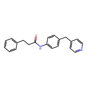 3-Phenyl-N-(4-(pyridin-4-ylmethyl)phenyl)propanamide structure