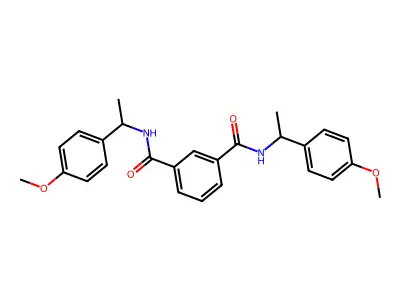 N1,N3-Bis(1-(4-methoxyphenyl)ethyl)isophthalamide structure