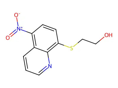 2-(5-Nitroquinolin-8-yl)sulfanylethanol structure