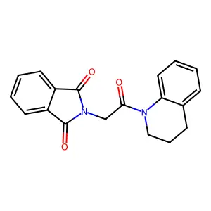 2-(2-(3,4-dihydroquinolin-1(2H)-yl)-2-oxoethyl)isoindoline-1,3-dione structure