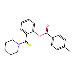 2-(4-Morpholinylcarbothioyl)phenyl 4-methylbenzoate structure