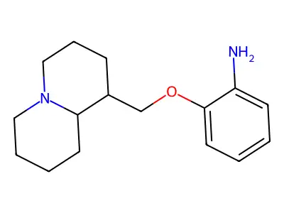 2-((Octahydro-1H-quinolizin-1-yl)methoxy)aniline structure