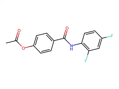 4-((2,4-Difluorophenyl)carbamoyl)phenyl acetate structure