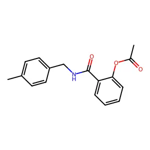 2-[(4-Methylbenzyl)carbamoyl]phenyl acetate structure