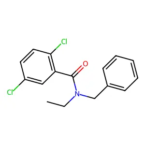 N-benzyl-2,5-dichloro-N-ethylbenzamide structure