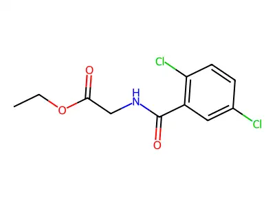 ethyl N-[(2,5-dichlorophenyl)carbonyl]glycinate structure