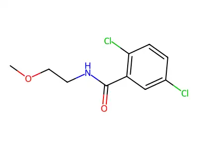 2,5-dichloro-N-(2-methoxyethyl)benzamide structure