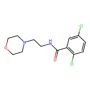 2,5-dichloro-N-(2-morpholin-4-ylethyl)benzamide structure