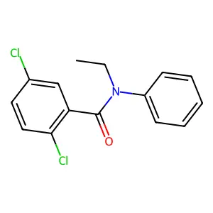 2,5-dichloro-N-ethyl-N-phenylbenzamide structure