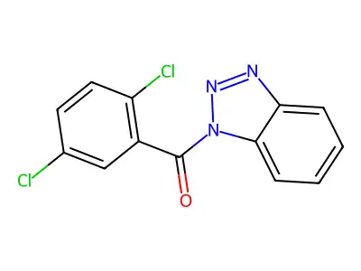Benzotriazol-1-yl-(2,5-dichlorophenyl)methanone structure