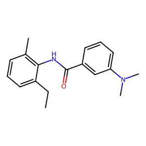 3-(dimethylamino)-N-(2-ethyl-6-methylphenyl)benzamide structure