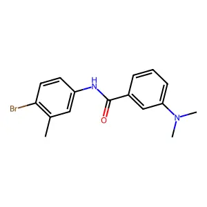 N-(4-bromo-3-methylphenyl)-3-(dimethylamino)benzamide structure