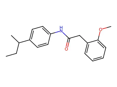 N-[4-(butan-2-yl)phenyl]-2-(2-methoxyphenyl)acetamide structure