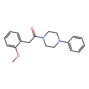 2-(2-Methoxyphenyl)-1-(4-phenylpiperazin-1-yl)ethanone structure