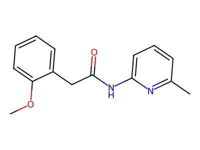 2-(2-methoxyphenyl)-N-(6-methylpyridin-2-yl)acetamide structure