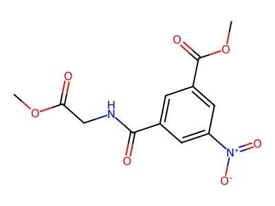 Methyl 3-[(2-methoxy-2-oxoethyl)carbamoyl]-5-nitrobenzoate structure