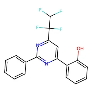 2-(2-Phenyl-6-(1,1,2,2-tetrafluoroethyl)pyrimidin-4-yl)phenol structure