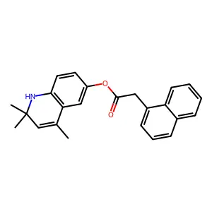 (2,2,4-trimethyl-1H-quinolin-6-yl) 2-naphthalen-1-ylacetate structure