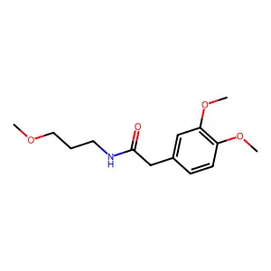 2-(3,4-dimethoxyphenyl)-N-(3-methoxypropyl)acetamide structure