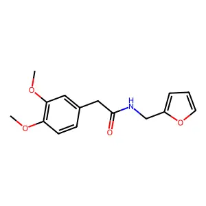 2-(3,4-dimethoxyphenyl)-N-(furan-2-ylmethyl)acetamide structure