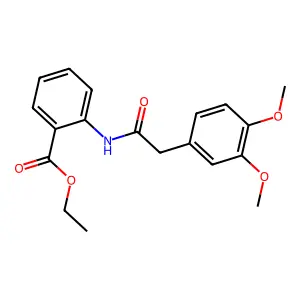 Ethyl 2-{[(3,4-dimethoxyphenyl)acetyl]amino}benzoate structure