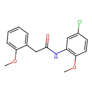 N-(5-chloro-2-methoxyphenyl)-2-(2-methoxyphenyl)acetamide structure