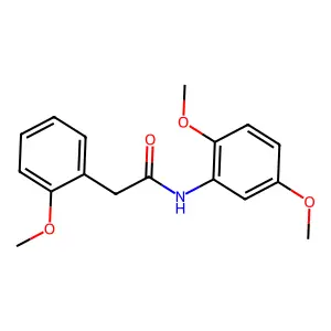 N-(2,5-dimethoxyphenyl)-2-(2-methoxyphenyl)acetamide structure