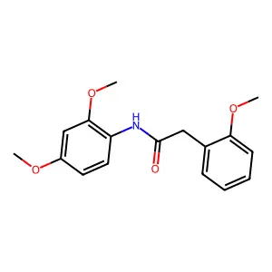 N-(2,4-dimethoxyphenyl)-2-(2-methoxyphenyl)acetamide structure