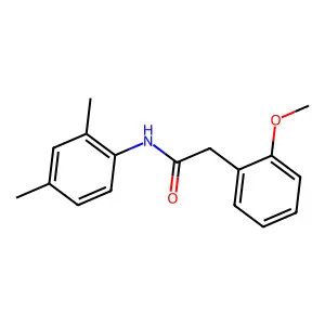 N-(2,4-dimethylphenyl)-2-(2-methoxyphenyl)acetamide structure