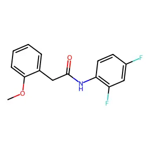 N-(2,4-difluorophenyl)-2-(2-methoxyphenyl)acetamide structure