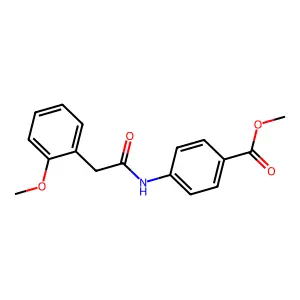 Methyl 4-{[(2-methoxyphenyl)acetyl]amino}benzoate structure