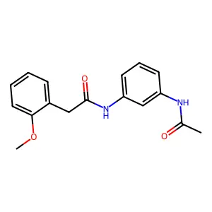 N-[3-(acetylamino)phenyl]-2-(2-methoxyphenyl)acetamide structure