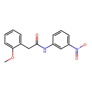 2-(2-methoxyphenyl)-N-(3-nitrophenyl)acetamide structure